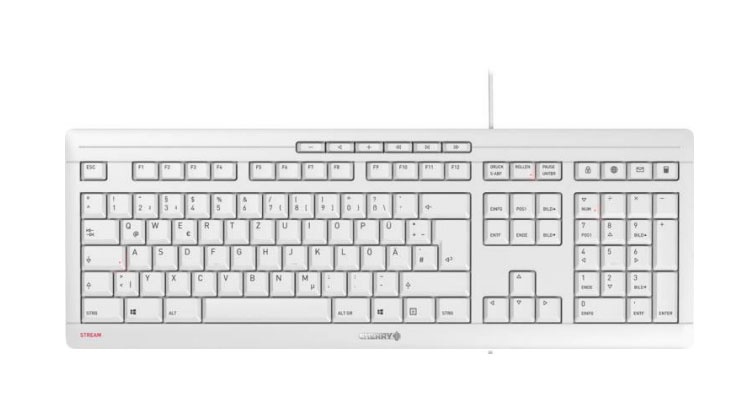 PCanymore - Mailorder-Service - Hardware-Discount 2019 DE Cherry (JK-8500DE-2) Versand in USB, und deutschlandweiter Stream - Chemnitz Keyboard weiß-grau