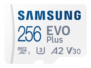 Samsung microSDXC EVO Plus 2021 256GB Kit, UHS-I U3, A2,