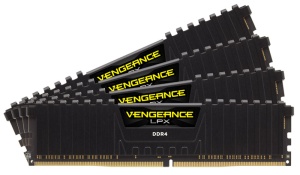 64GB Kit DDR4-RAM, 3000 MHz, Corsair Vengeance LPX schwarz