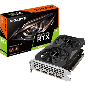GIGABYTE GeForce RTX 3050 Windforce OC 6G, 6GB GDDR6,