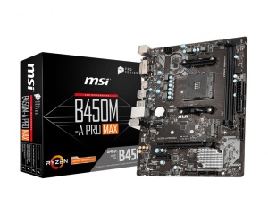 MSI B450M-A Pro Max, AM4, AMD B450, µATX