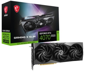 MSI GeForce RTX 4070 SUPER 12G Gaming X Slim, 12GB GDDR6X,