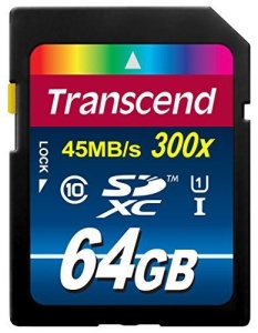 Transcend Premium SDXC 64GB, Class 10, UHS-I 300x